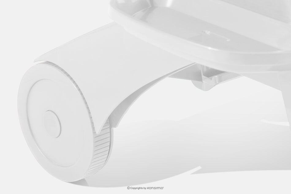 TIDIA Leżak do hotelu z regulacją oparcia biały biały - zdjęcie 14