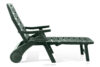 TIDIA Leżak na taras z regulacją oparcia ciemny zielony ciemny zielony - zdjęcie 4