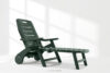 TIDIA Leżak na taras z regulacją oparcia ciemny zielony ciemny zielony - zdjęcie 20