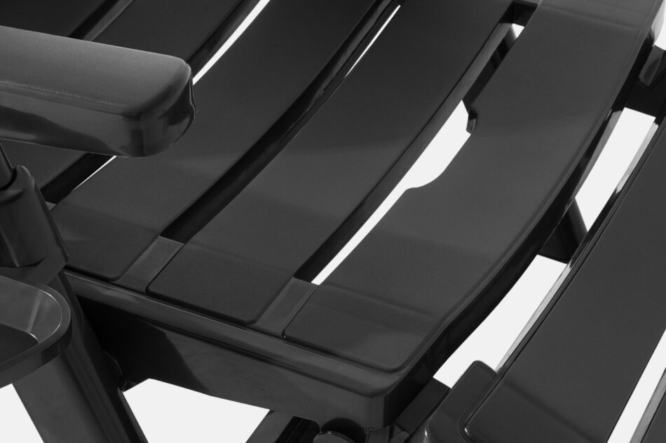 TIDIA Leżak ogrodowy z regulacją oparcia 2 szt. antracytowy antracytowy - zdjęcie 13