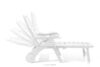TIDIA Leżak ogrodowy z regulacją oparcia 2 szt. biały biały - zdjęcie 8