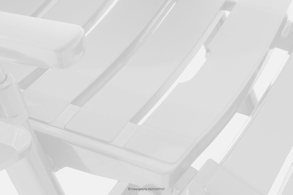 TIDIA Leżak ogrodowy z regulacją oparcia 2 szt. biały biały - zdjęcie 13