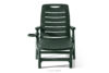 TIDIA Leżak ogrodowy z regulacją oparcia 2 szt. ciemny zielony ciemny zielony - zdjęcie 3