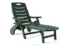 TIDIA Leżak ogrodowy z regulacją oparcia 2 szt. ciemny zielony ciemny zielony - zdjęcie 4