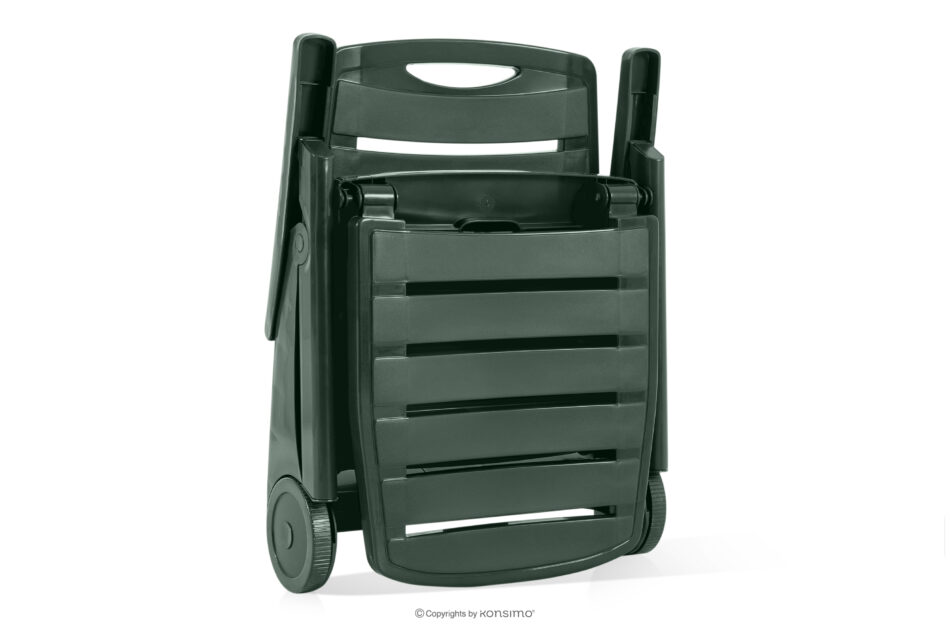 TIDIA Leżak ogrodowy z regulacją oparcia 2 szt. ciemny zielony ciemny zielony - zdjęcie 17