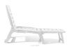 BURRA Leżak na plażę regulowany z uchwytem na napoje biały biały - zdjęcie 4
