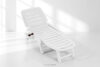 BURRA Leżak na plażę regulowany z uchwytem na napoje biały biały - zdjęcie 20