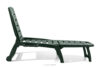 BURRA Leżak na taras regulowany z uchwytem na napoje ciemny zielony ciemny zielony - zdjęcie 4
