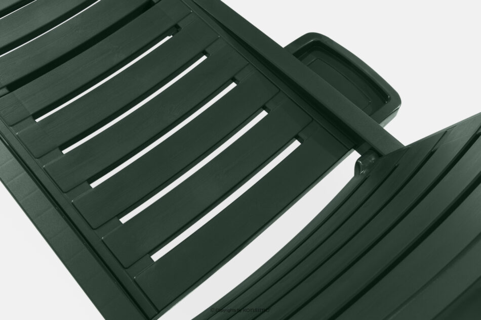 BURRA Leżak na taras regulowany z uchwytem na napoje ciemny zielony ciemny zielony - zdjęcie 9