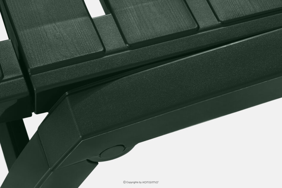 BURRA Leżak na taras regulowany z uchwytem na napoje ciemny zielony ciemny zielony - zdjęcie 11