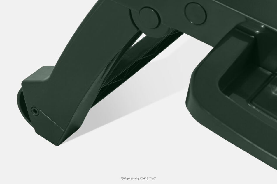 BURRA Leżak na taras regulowany z uchwytem na napoje ciemny zielony ciemny zielony - zdjęcie 13