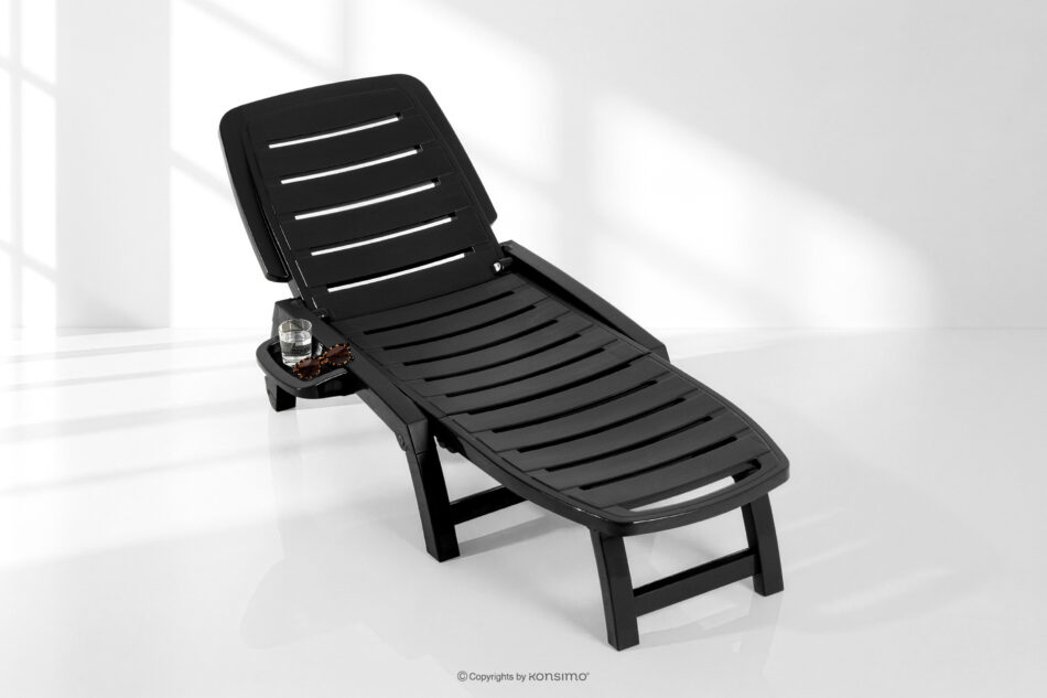 BURRA Leżak ogrodowy regulowany z uchwytem na napoje 2 szt. antracytowy antracytowy - zdjęcie 19