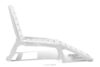 BURRA Leżak ogrodowy regulowany z uchwytem na napoje 2 szt. biały biały - zdjęcie 8