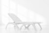 BATSI Leżak hotelowy ze schowkiem i regulacją oparcia biały biały - zdjęcie 20