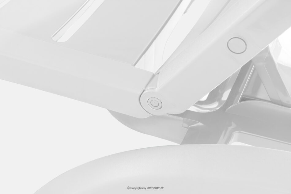 BATSI Leżak ogrodowy ze schowkiem i regulacją oparcia 2 szt. biały biały - zdjęcie 18