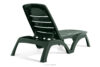 BATSI Leżak ogrodowy ze schowkiem i regulacją oparcia 2 szt. ciemny zielony ciemny zielony - zdjęcie 6