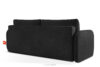 CALICO Sofa rozkładana trzyosobowa zaokrąglona w tkaninie shaggy antracytowy antracytowy - zdjęcie 4