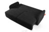 CALICO Sofa rozkładana trzyosobowa zaokrąglona w tkaninie shaggy antracytowy antracytowy - zdjęcie 5