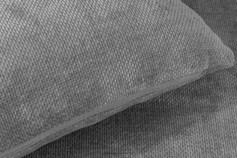 CALICO Sofa trzyosobowa zaokrąglony kształt w tkaninie plecionej szary szary - zdjęcie 8
