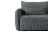 CALICO Sofa trzyosobowa zaokrąglony kształt w tkaninie plecionej ciemny szary ciemny szary - zdjęcie 7