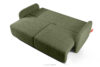 CALICO Sofa rozkładana trzyosobowa zaokrąglona w tkaninie shaggy oliwkowy oliwkowy - zdjęcie 5