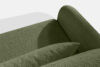 CALICO Sofa rozkładana trzyosobowa zaokrąglona w tkaninie shaggy oliwkowy oliwkowy - zdjęcie 6