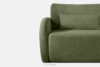 CALICO Sofa rozkładana trzyosobowa zaokrąglona w tkaninie shaggy oliwkowy oliwkowy - zdjęcie 7