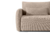 CALICO Sofa trzyosobowa zaokrąglony kształt w tkaninie plecionej jasny beżowy jasny beżowy - zdjęcie 7