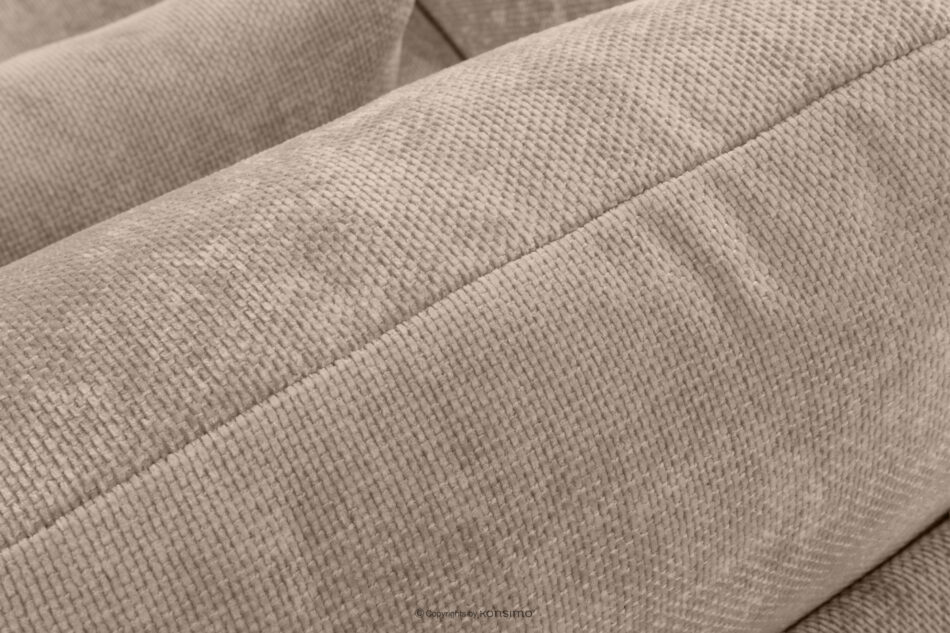 CALICO Sofa trzyosobowa zaokrąglony kształt w tkaninie plecionej jasny beżowy jasny beżowy - zdjęcie 7