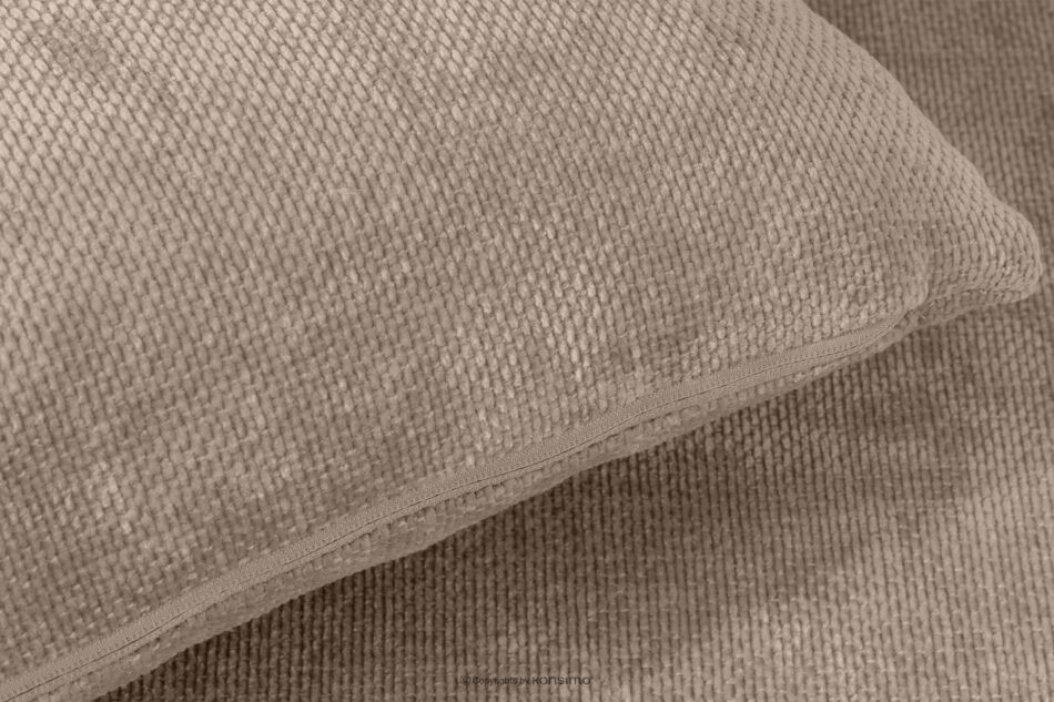 CALICO Sofa trzyosobowa zaokrąglony kształt w tkaninie plecionej jasny beżowy jasny beżowy - zdjęcie 8