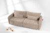 CALICO Sofa trzyosobowa zaokrąglony kształt w tkaninie plecionej jasny beżowy jasny beżowy - zdjęcie 14