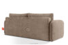 CALICO Sofa trzyosobowa zaokrąglony kształt w tkaninie plecionej ciemny beżowy ciemny beżowy - zdjęcie 4