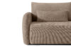 CALICO Sofa trzyosobowa zaokrąglony kształt w tkaninie plecionej ciemny beżowy ciemny beżowy - zdjęcie 7