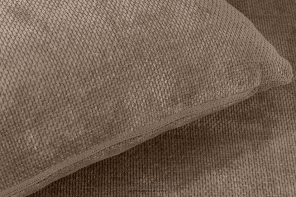 CALICO Sofa trzyosobowa zaokrąglony kształt w tkaninie plecionej ciemny beżowy ciemny beżowy - zdjęcie 8