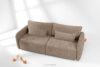 CALICO Sofa trzyosobowa zaokrąglony kształt w tkaninie plecionej ciemny beżowy ciemny beżowy - zdjęcie 15