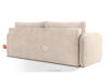 CALICO Sofa trzyosobowa zaokrąglony kształt w tkaninie plecionej ecru ecru - zdjęcie 4