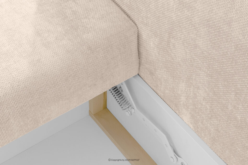 CALICO Sofa trzyosobowa zaokrąglony kształt w tkaninie plecionej ecru ecru - zdjęcie 11