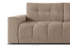 RUSA Pikowana sofa trzyosobowa rozkładana w tkaninie plecionej ciemny beżowy ciemny beżowy - zdjęcie 7