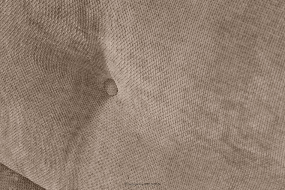 RUSA Pikowana sofa trzyosobowa rozkładana w tkaninie plecionej ciemny beżowy ciemny beżowy - zdjęcie 10
