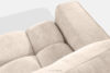 RUSA Pikowana sofa trzyosobowa rozkładana w tkaninie plecionej ecru ecru - zdjęcie 6
