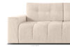 RUSA Pikowana sofa trzyosobowa rozkładana w tkaninie plecionej ecru ecru - zdjęcie 7