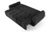 HELLA Pikowana sofa trzyosobowa z funkcją spania w tkaninie plecionej antracytowy antracytowy - zdjęcie 5