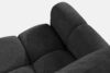 HELLA Pikowana sofa trzyosobowa z funkcją spania w tkaninie plecionej antracytowy antracytowy - zdjęcie 6