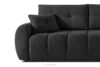 HELLA Pikowana sofa trzyosobowa z funkcją spania w tkaninie plecionej antracytowy antracytowy - zdjęcie 7