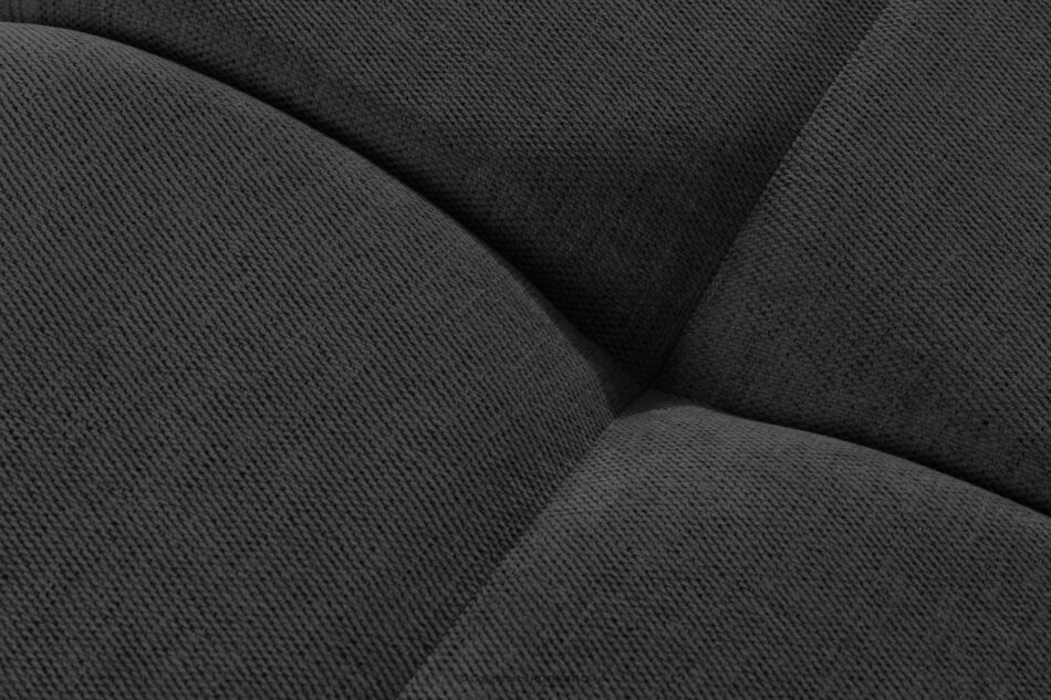 HELLA Pikowana sofa trzyosobowa z funkcją spania w tkaninie plecionej antracytowy antracytowy - zdjęcie 9
