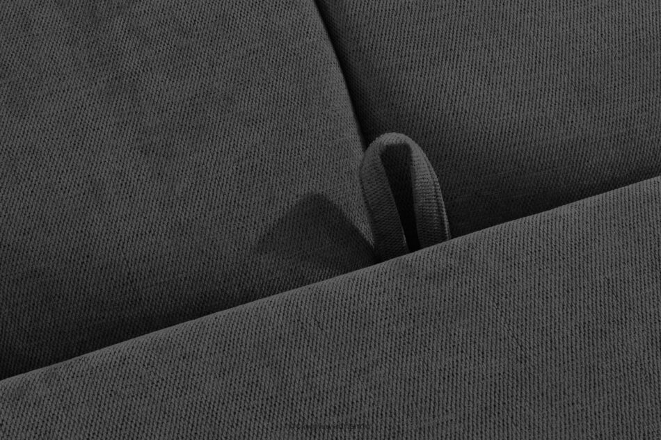 HELLA Pikowana sofa trzyosobowa z funkcją spania w tkaninie plecionej antracytowy antracytowy - zdjęcie 14