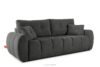 HELLA Pikowana sofa trzyosobowa z funkcją spania w tkaninie plecionej stalowy stalowy - zdjęcie 3