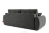 HELLA Pikowana sofa trzyosobowa z funkcją spania w tkaninie plecionej stalowy stalowy - zdjęcie 4