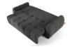 HELLA Pikowana sofa trzyosobowa z funkcją spania w tkaninie plecionej stalowy stalowy - zdjęcie 5