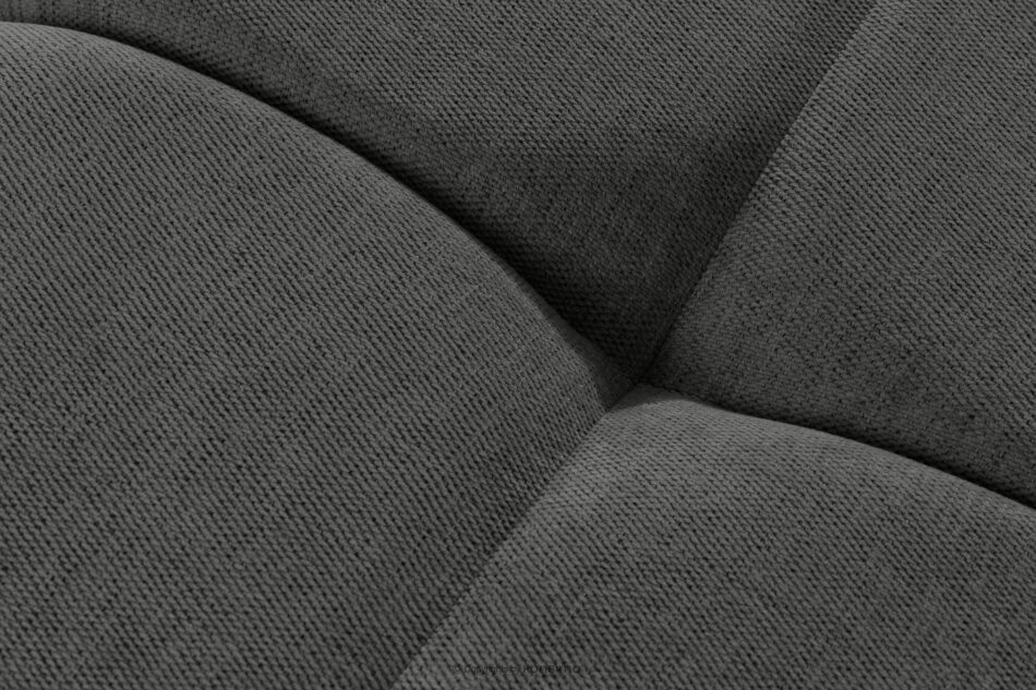 HELLA Pikowana sofa trzyosobowa z funkcją spania w tkaninie plecionej stalowy stalowy - zdjęcie 9